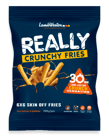 REALLY Crunchy Fries package: 6x6 Skin Off Fries