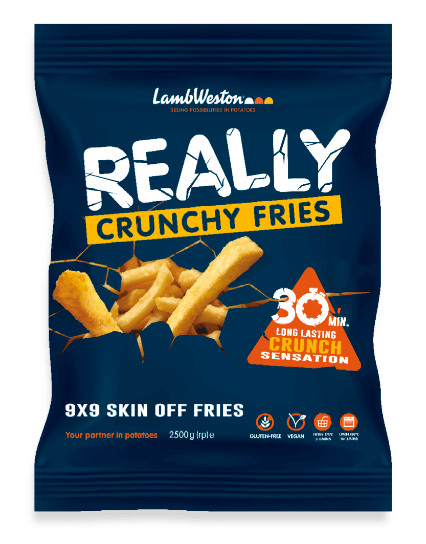 REALLY Crunchy Fries package: 9x9 Skin Off Fries